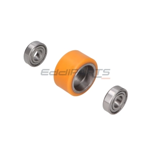 Support wheel for pallet truck, 70x40, complete with 6204 bearings