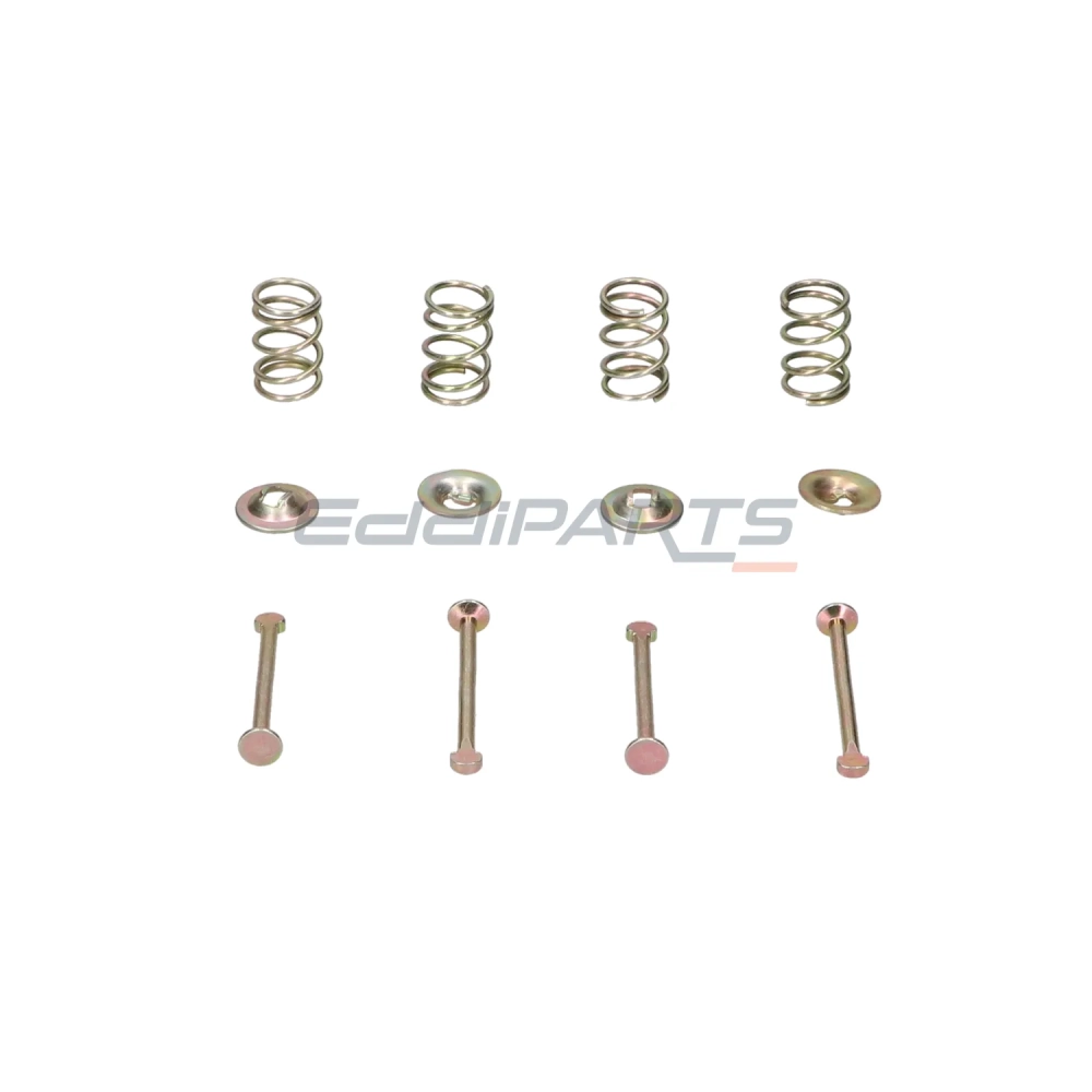 Set of retaining springs for brake shoes for a Chinese loader