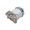 Complete diesel fuel filter with base (clear cap)