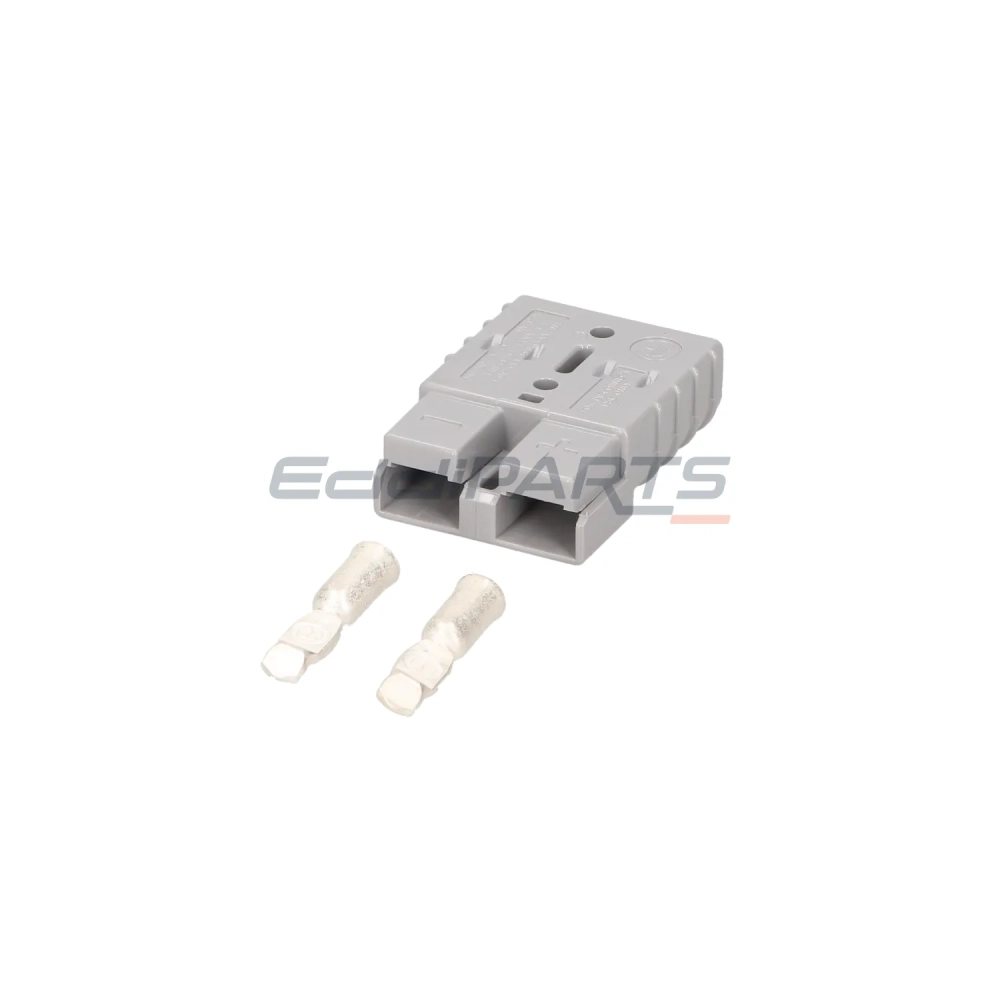 Grey battery charger plug and socket, 50A, 10mm²