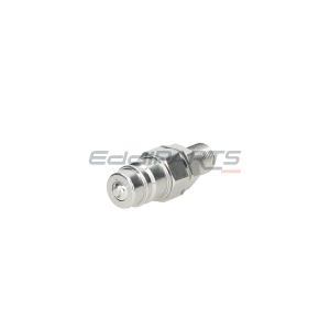 Hydraulic quick-connect coupling, Euro plug. Long male thread M18x1.5