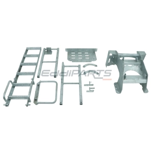 Aluminum platform with ladder for the PT400 jaw crusher