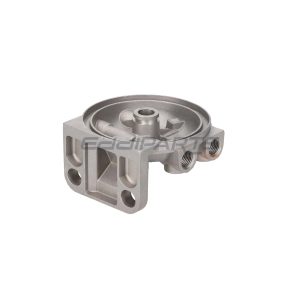 Angled fuel filter base