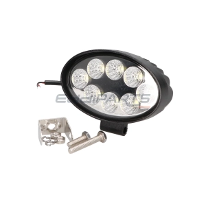 Oval LED work light, 8-LED, 24W, 12/24V
