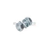 M12x30 KL. 8.8 bolt with nut, washer and spring washer